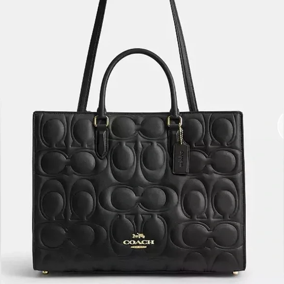 Coach (NWT) Maggie Tote in Signature Leather - Picture 3 of 17